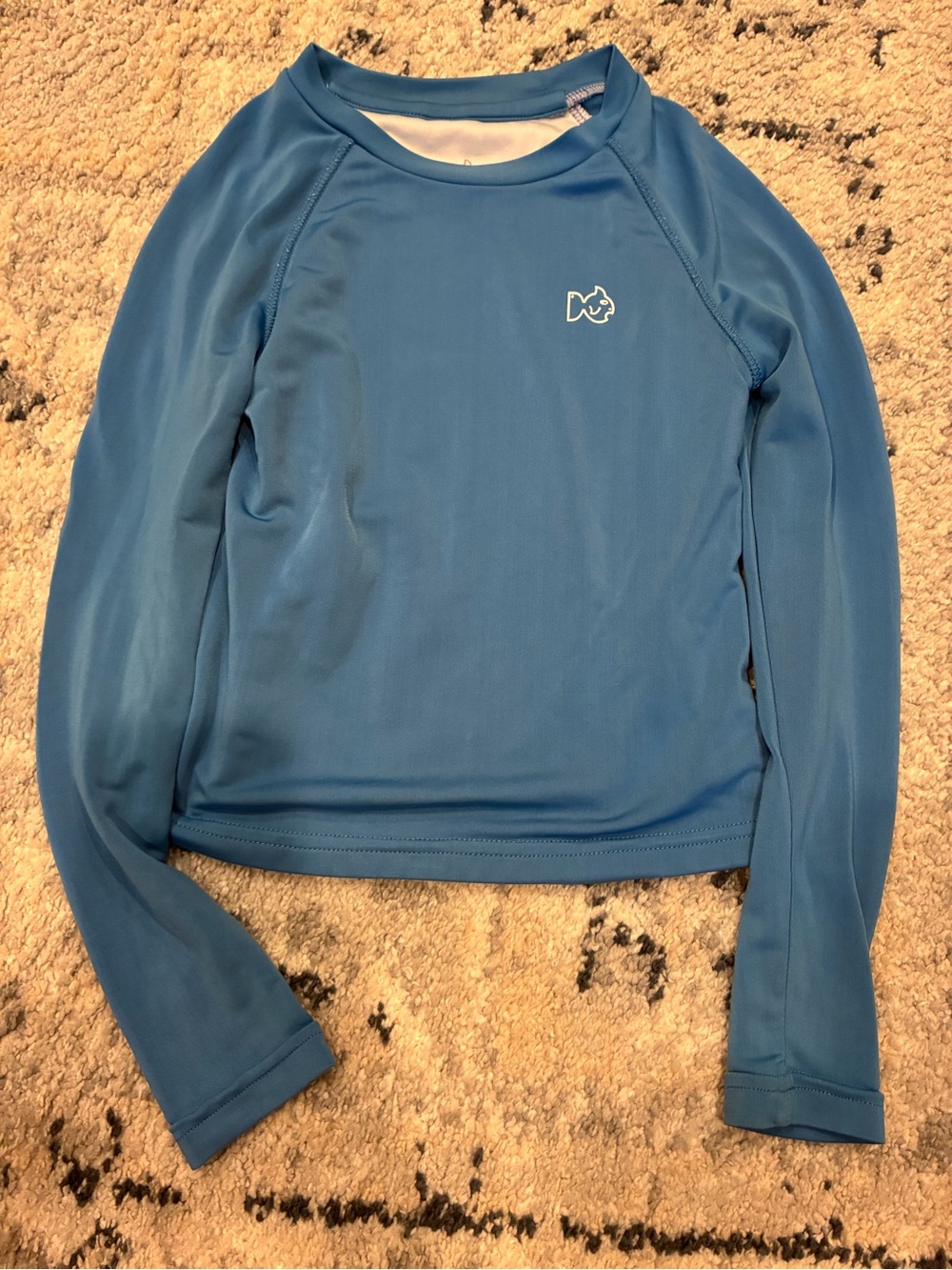 Kids Prodoh Blue Long-Sleeve Swim Rashguard Top